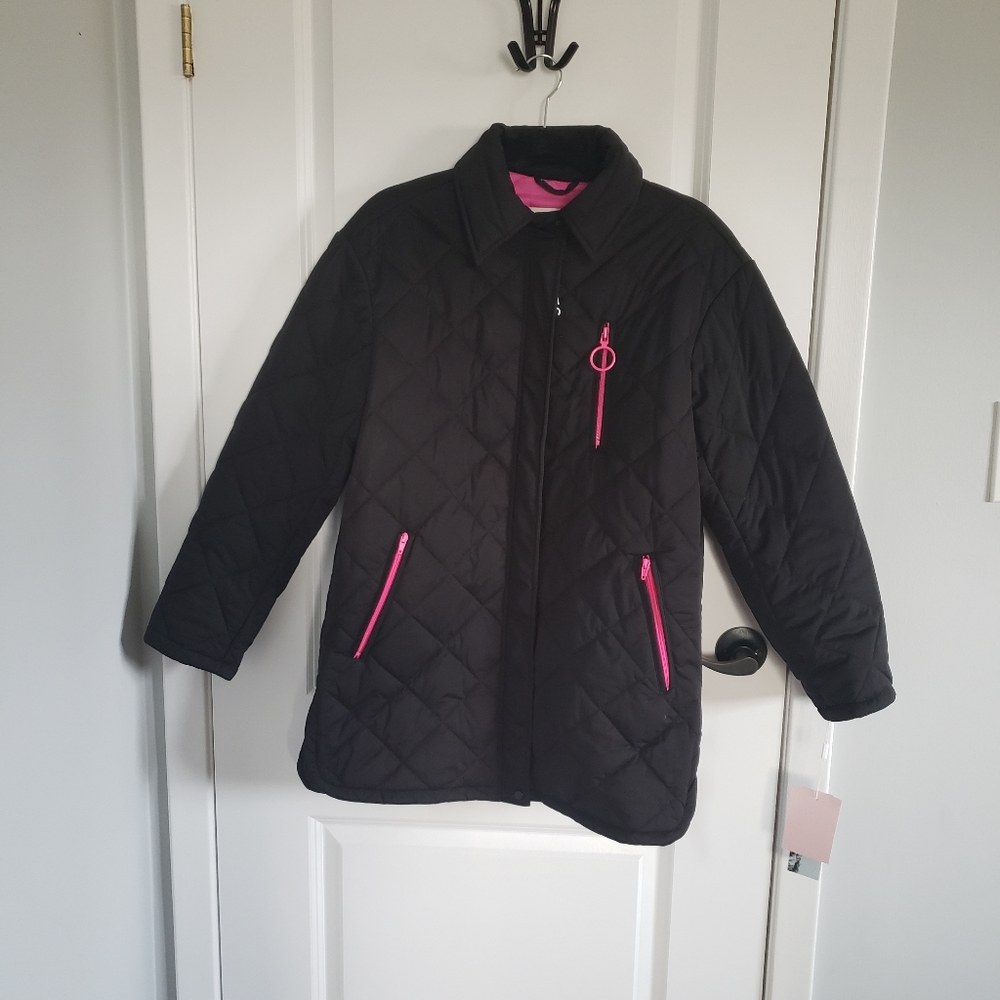 AVEC LES FILLES Black Quilted Thermal Puff Jacket